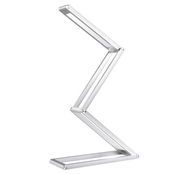 RechargeableTable Bureau Portable De Avec Aluminium Câble Aukey Intégrée Usb Led Repliable Batterie Et Lampe jGLVpSUzMq
