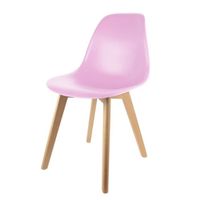 CHAISE Chaise scandinave coque rose Autres Rose CHAISE Chaise scandinave coque rose Autres Rose