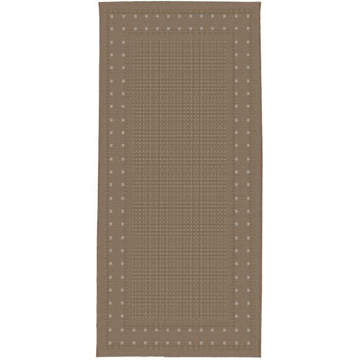 CARLTON Tapis relax 67x140cm Mink & Laine Croisé