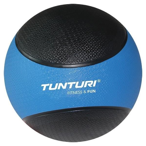 TUNTURI Medicine Ball - 4kg - Bleu / Noir