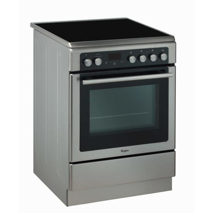 WHIRLPOOL AXMT 6434-IX - Cuisinière mixte - 3 gaz + 1 électrique - 57 L - A - L 60 cm - Acier inoxydable