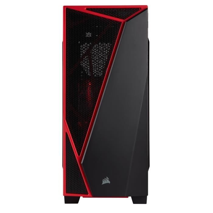 CORSAIR Boitier gaming Moyen Tour Carbide Series SPEC-04 - Noir/Rouge (CC-9011107-WW)