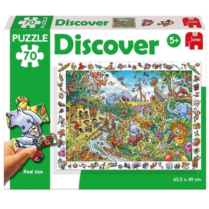 DISET Puzzle 70 Pièces Safari