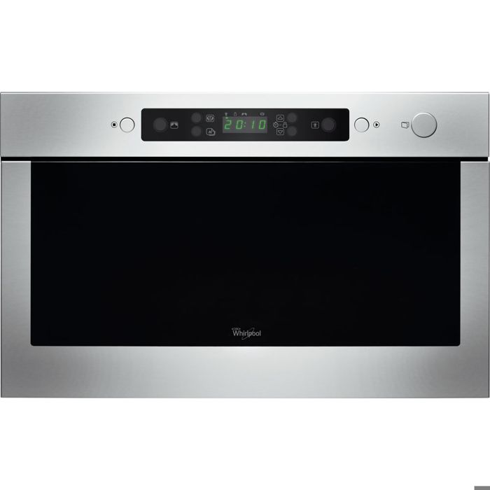 WHIRLPOOL AMW525IX - Micro ondes encastrable inox - 22 L - 750 W - Fonction vapeur