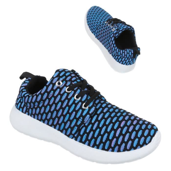Bleu Derbies gris Basket Chaussures Femmes violet Sneakers xqgIwSw1P