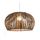 Suspension en bambou diamètre 35cm Floral-Wengé