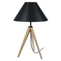 LAMPE A POSER IDUN Lampe à poser en bois naturel - Ø30 x H.56 cm LAMPE A POSER IDUN Lampe à poser en bois naturel - Ø30 x H.56 cm