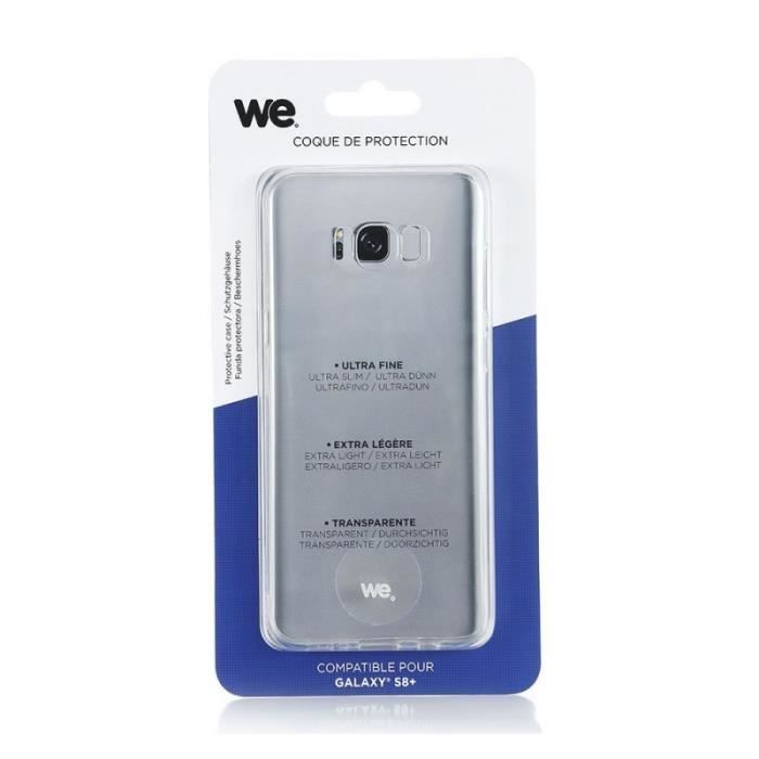 WE Coque de protection pour Samsung Galaxy S8 Plus en TPU semi rigide