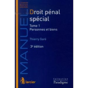 Livre Droit Pénal Spécial Achat Vente Livre Droit Pénal - 