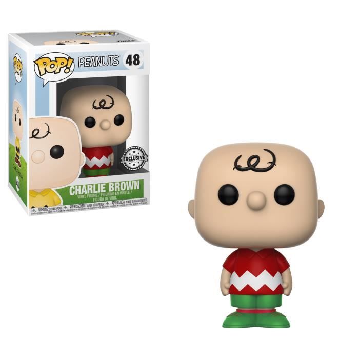 Figurine Funko Pop! Peanuts Worldwide: Charlie Brown tenue de Noël - Exclusive
