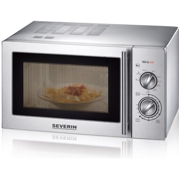SEVERIN MW 7869 micro-ondes grill inox brossé - 22 L - 900 W - Grill 1000 W - Pose libre