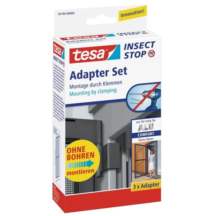 TESA Adaptateur pour porte en aluminium