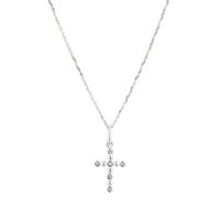 SAUTOIR ET COLLIER OR ECLAT - Pendentif "Croix Bonne Foi" Or Blanc 37 SAUTOIR ET COLLIER OR ECLAT - Pendentif "Croix Bonne Foi" Or Blanc 37