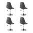 Noir Chaises Noires Pivotantes Vente Chaise De 4 Achat Lot KTl1cFJ