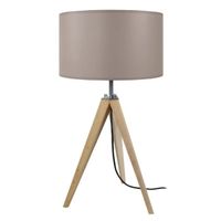LAMPE A POSER IDUN Lampe à poser en bois naturel - Ø30 x H.56 cm LAMPE A POSER IDUN Lampe à poser en bois naturel - Ø30 x H.56 cm