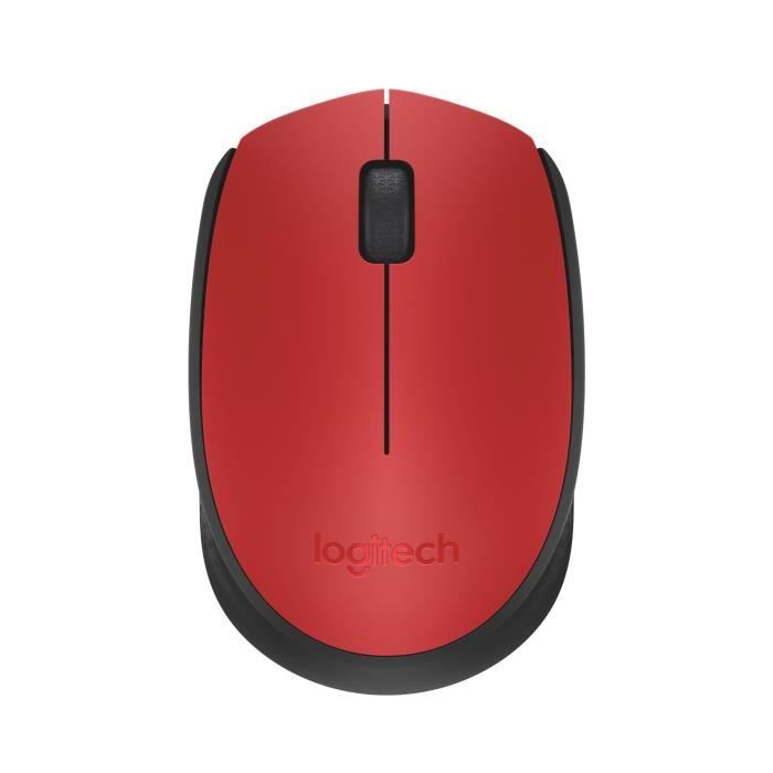 LOGITECH Souris Sans Fil M171 Rouge