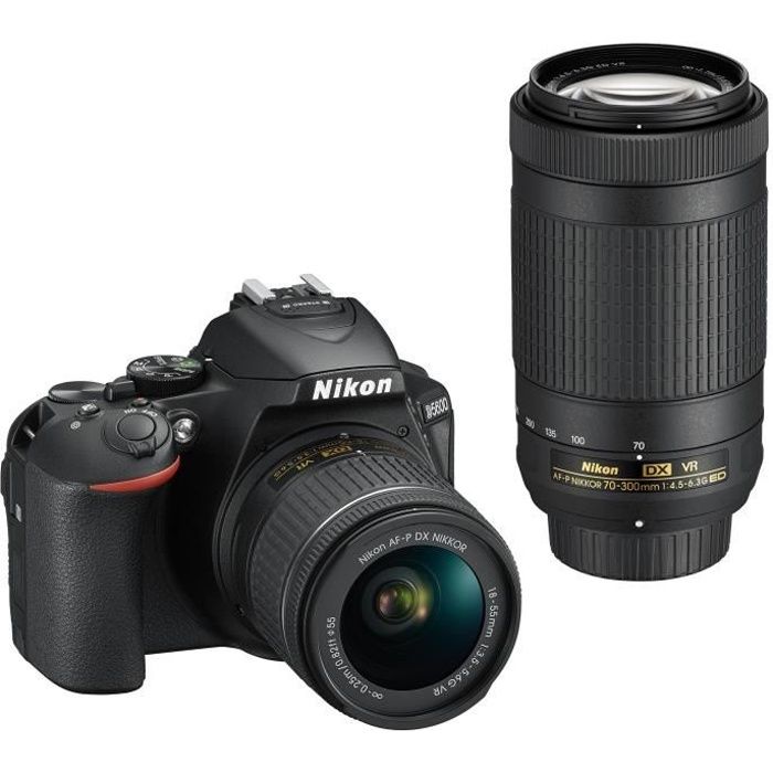 Pack Expert : NIKON D5600 + 2 Objectifs AF-P 18-55 VR + AF-P 70-300 VR