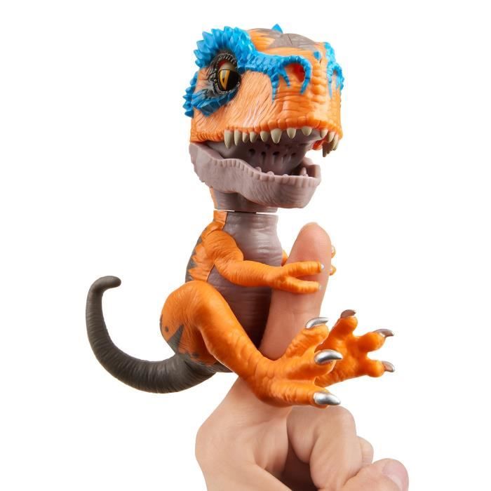 WOWWEE Fingerlings bébé T-Rex interactif Scratch - Orange