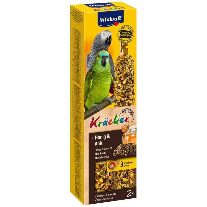 VITAKRAFT Kräcker Miel et anis P/2 - Pour perroquet