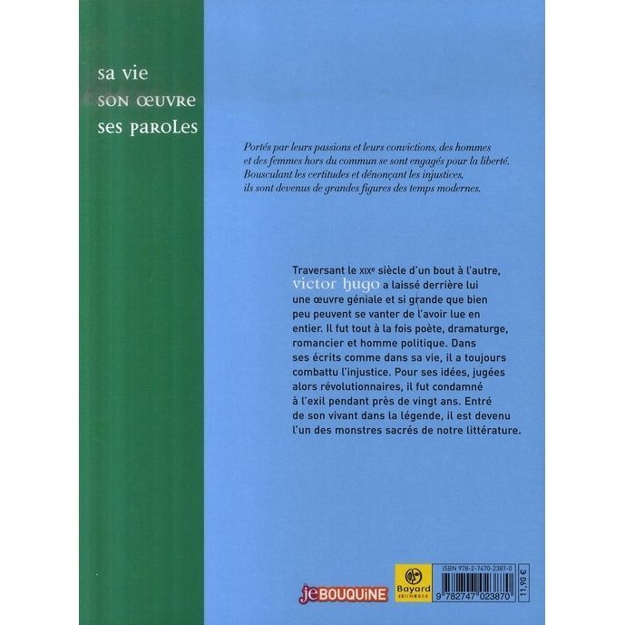 VICTOR HUGO, POETE ENGAGE   Achat / Vente livre Benoît Marchon pas