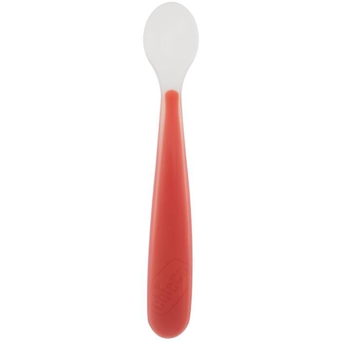 CHICCO Ma 1ère cuillère souple Silicone Pastèque