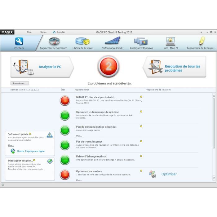 MAGIX PC Check & Tuning 2013