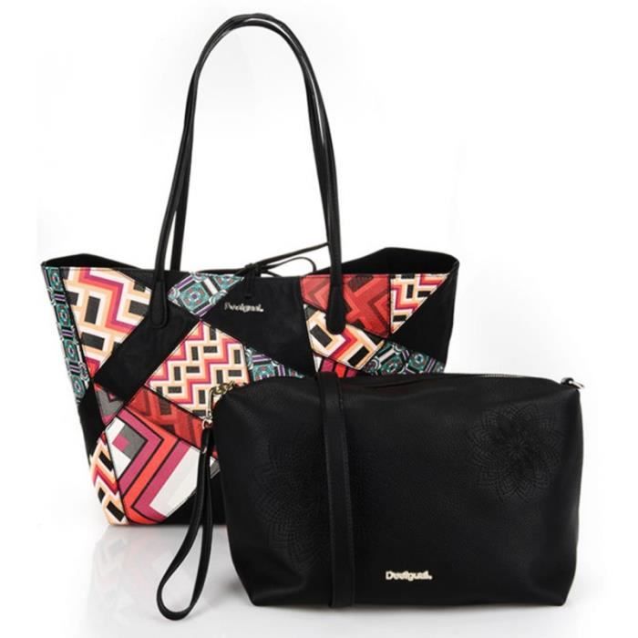 Desigual Noir Pas Achat Cher Femme Vente Sac 5RLAj4