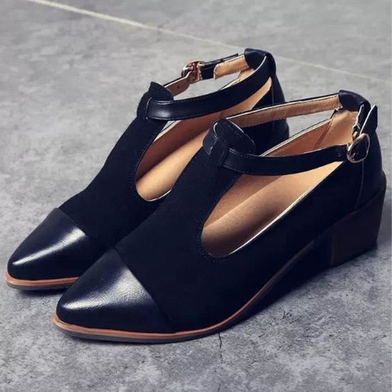 Deuxsuns®Femmes Vintage bout pointu Cut talon Patchwork boucle talons talons talons hauts chaussures compensées@zf551 Noir Noir - Achat / Vente escarpin a986ce Deuxsuns®Femmes Vintage bout pointu Cut talon Patchwork boucle talons talons talons hauts chaussures compensées@zf551 Noir Noir - Achat / Vente escarpin a986ce