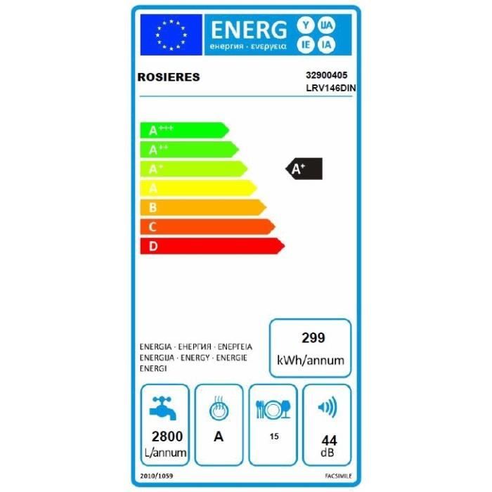  LRV146DIN Lave vaisselle2