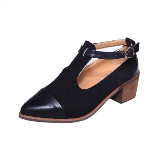 Deuxsuns®Femmes Vintage bout pointu Cut talon Patchwork boucle talons talons talons hauts chaussures compensées@zf551 Noir Noir - Achat / Vente escarpin a986ce Deuxsuns®Femmes Vintage bout pointu Cut talon Patchwork boucle talons talons talons hauts chaussures compensées@zf551 Noir Noir - Achat / Vente escarpin a986ce