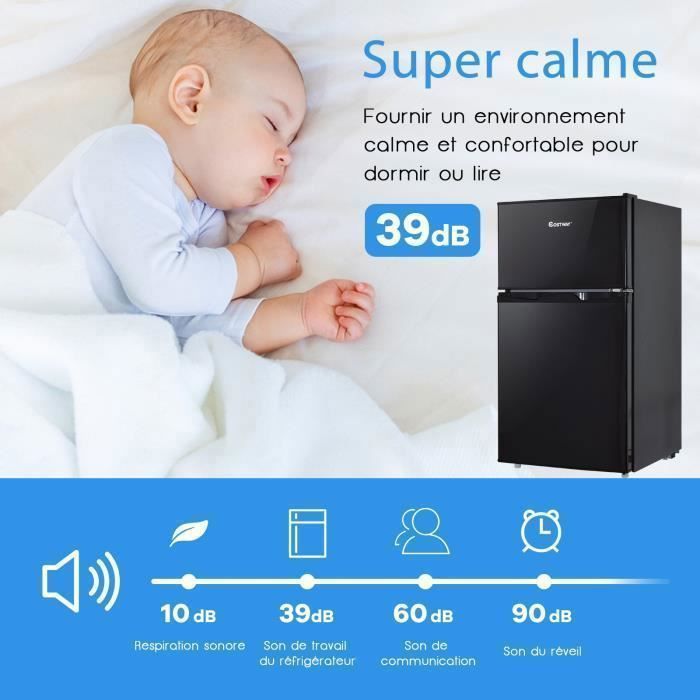 Réfrigérateur noir congélateur3