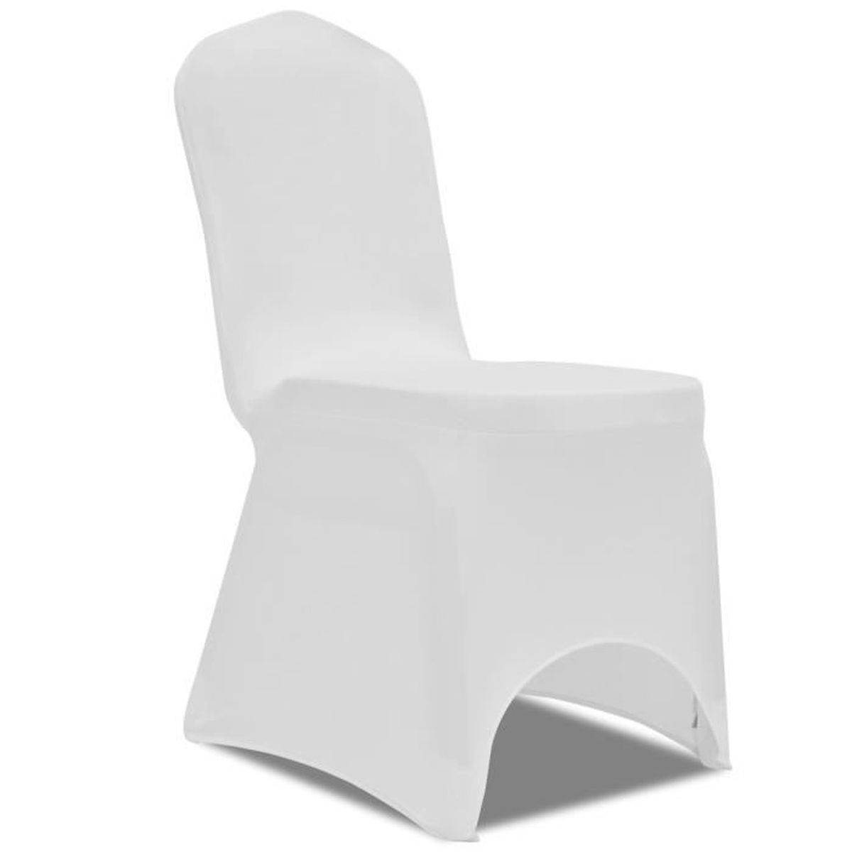 Housses Décorative De Achat Spandex Blanc Front Chaise Arqué 80knOwP