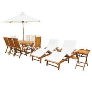 Ensemble de Mobilier d\'extérieur Salon de jardin 23 pcs Bois d ... Ensemble de Mobilier d\'extérieur Salon de jardin 23 pcs Bois d ...