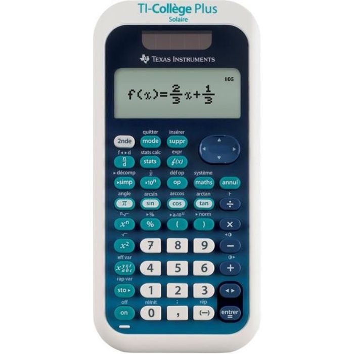 Calculatrice scientifique TI-College Plus Solaire