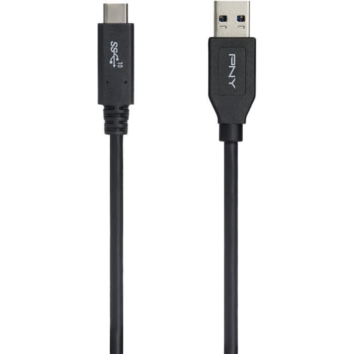 PNY TECHNOLOGIES Câble USB A vers C 3.1 Gen2 - 1 m - Noir