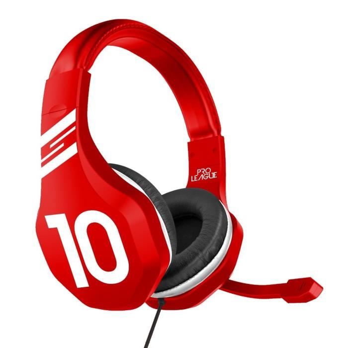 Casque Gaming avec micro Edition Football 2018 Rouge pour PS4 , PC , Xbox One