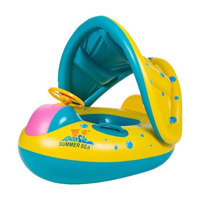 Témoir Tente Bébé Piscine Bateau Gonflable Pour Enfant De Bain Selle