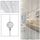 1* 2m Rideau Cristal imité Frange Rideau de Porte