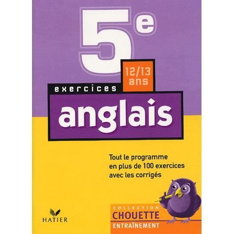 Chouette Entrainement; anglais ; 5ème ; exercices - Achat / Vente livre ...