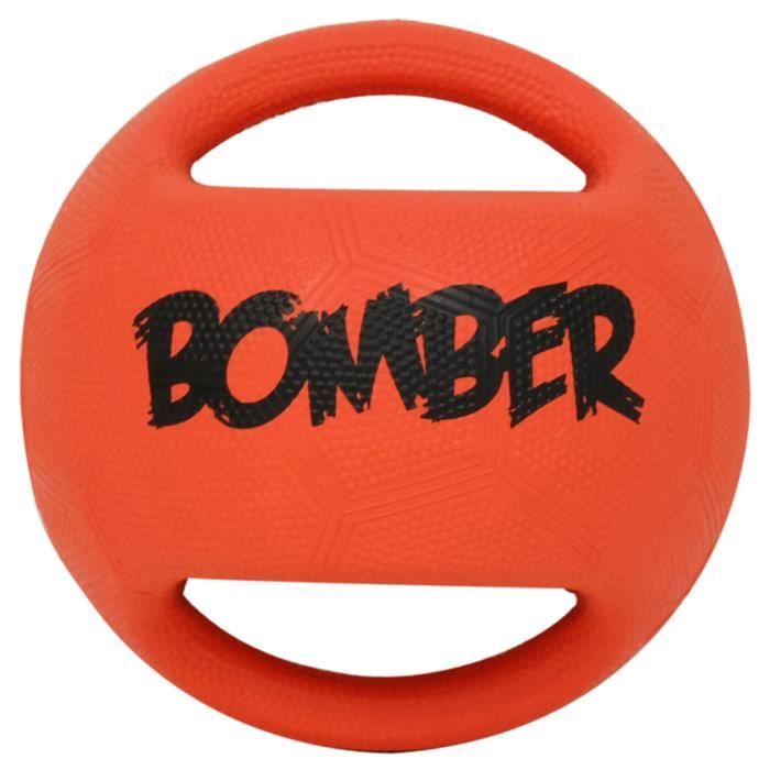 ZEUS Balle Micro Bomber 8-8,5 cm - Orange et noir - Pour chien