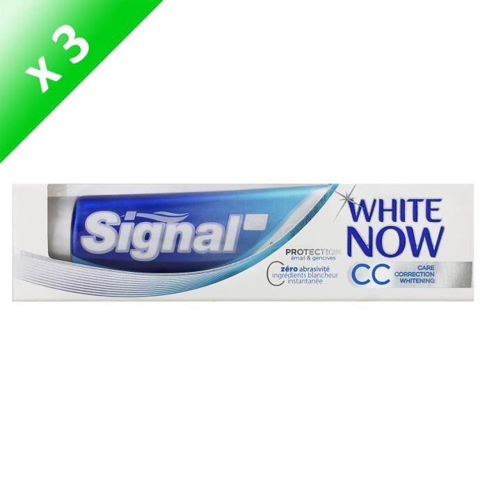 SIGNAL Dentifrices White now - 75 ml - Lot de 3