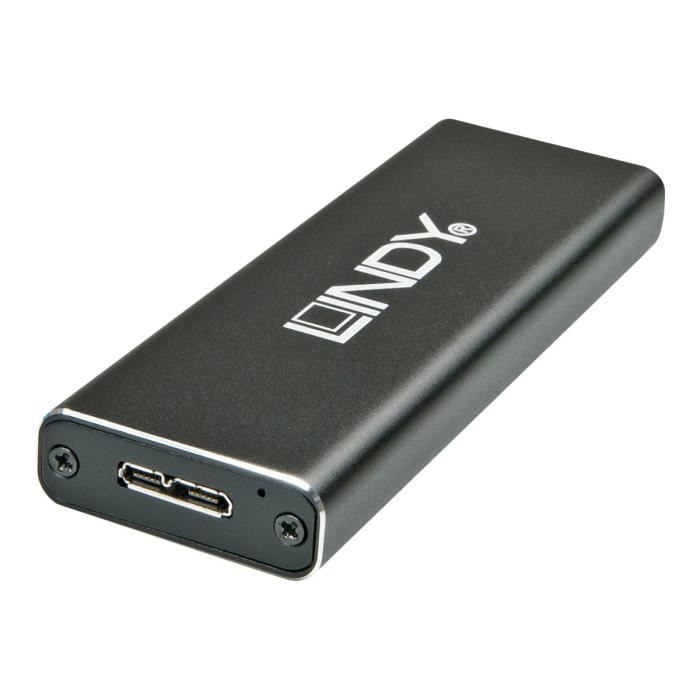 LINDY Boîtier USB 3.1 Type C pour SSD M.2