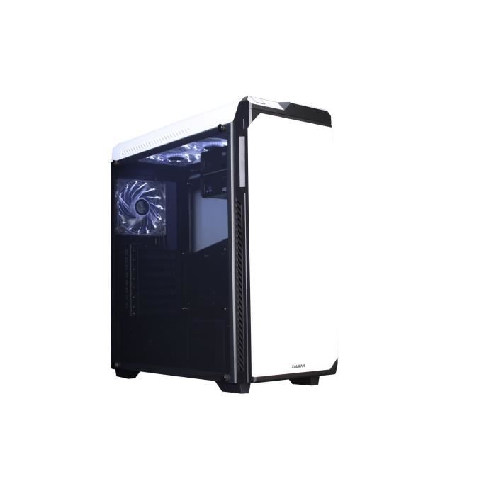 ZALMAN Boitier sans alimentation Z9 NEO PLUS - Format ATX - Fenêtre pleine - Moyen Tour - Blanc