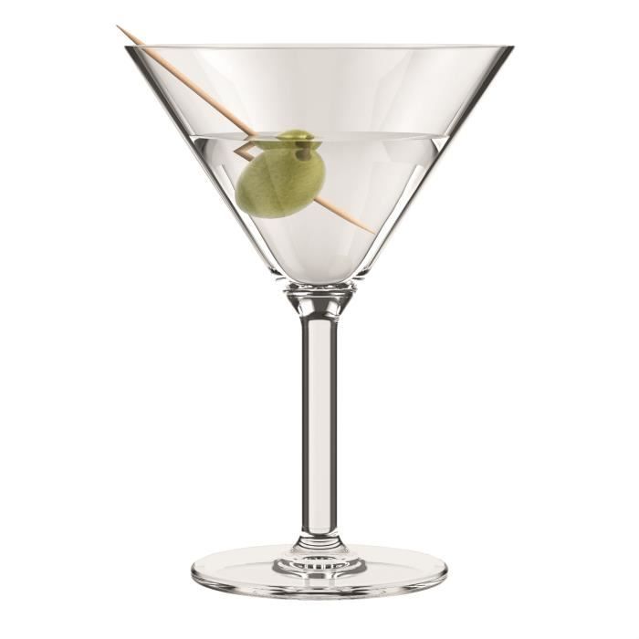 BODUM - OKTETT - 4 Verres à Martini en plastique - Incassable - Réutilisable - 0.18l