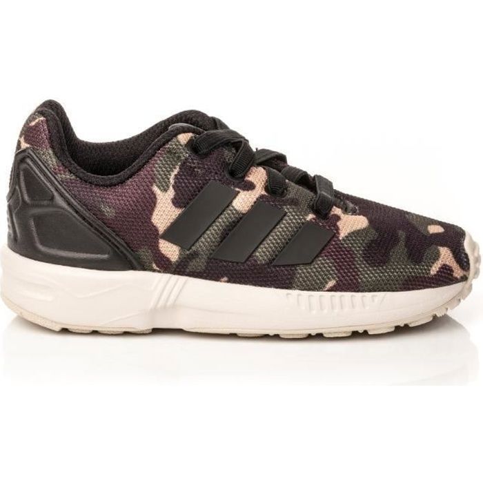 ADIDAS Baskets ZX Flux Motif Camouflage Noir Enfant Mixte