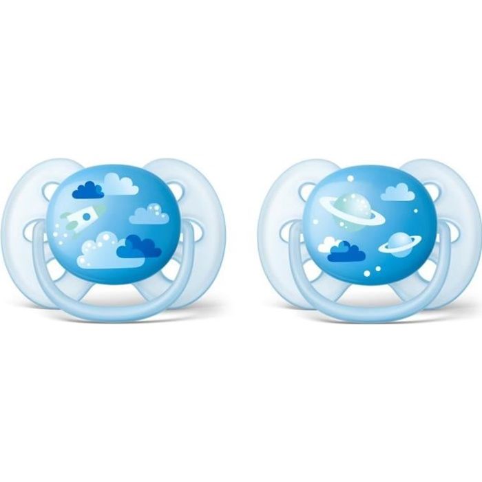 PHILIPS AVENT Sucette Ultra Douce 6-18 mois Garçon