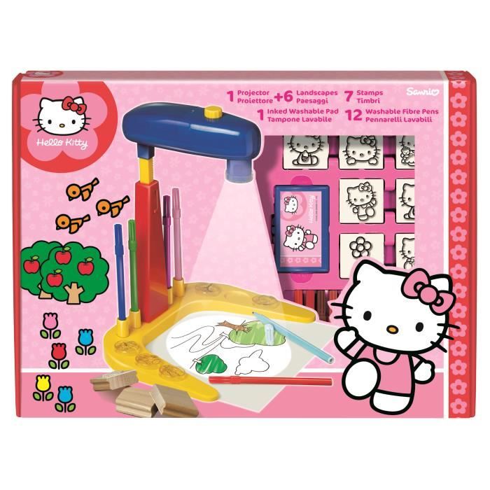 COFFRET PROJECTEUR COLORIAGE HELLO KITTY Achat Vente f hel