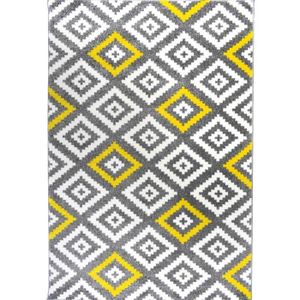 TAPIS FORSA LOSANGE Tapis de salon scandinave en polypro