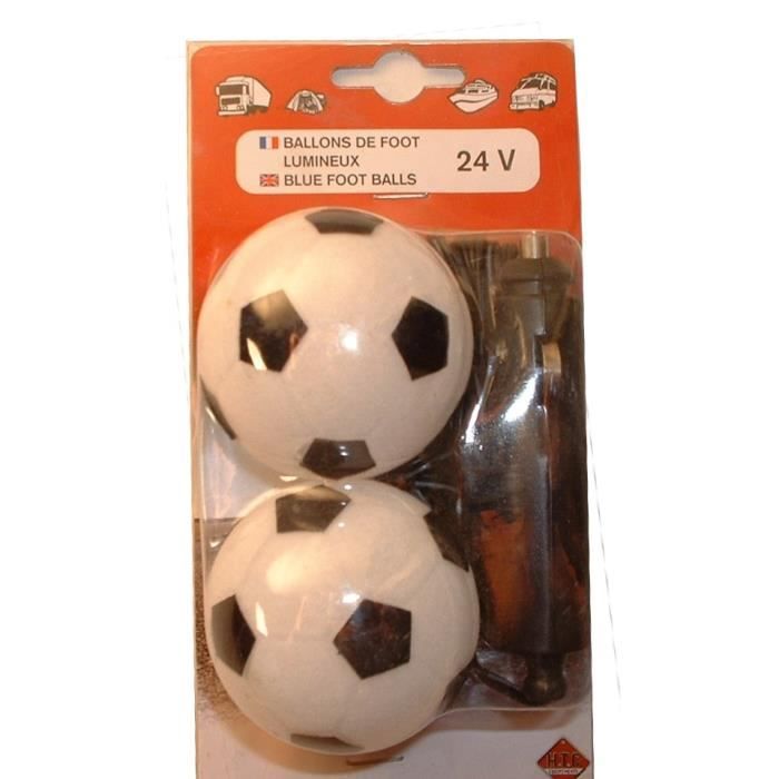 Lot de 2 ballons de foot lumineux - 24V
