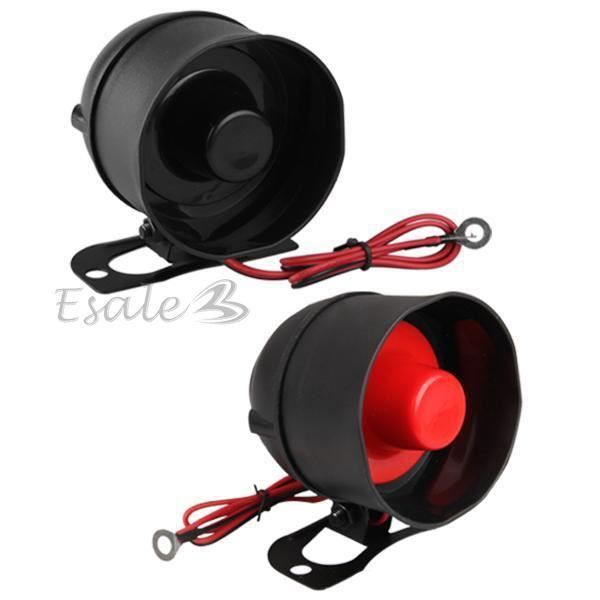Alarme Sonore Électronique 110-120dB Pour Véhicule - 5-12V, ABS, Câble 26cm, Pour Moto/Voiture/Camion - Avertissement Sécurité